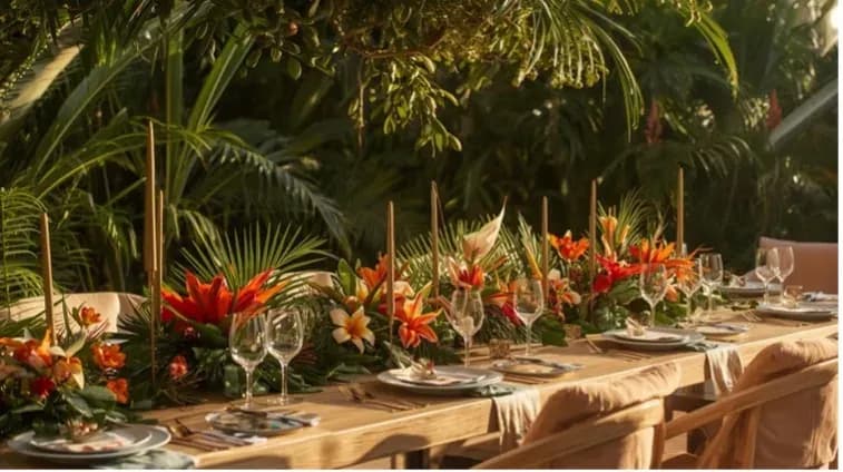 Feastbooker Tropical Elegance Banquet Line — option 2