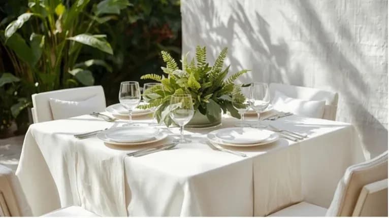 Feastbooker White & Green Contemporary Quadra Style — option 2